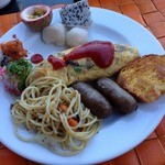 Marriott Café - 2日目、やはり盛り付けが…