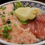 磯丸水産 - マグロねぎトロ丼（730円、大盛り）
            