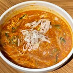 らあめん 新 - ユッケジャンらあめん＋とき玉
