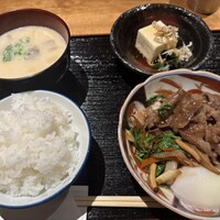 北新地 つきしろ - すき焼き定食
