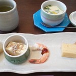Ichikiri - 前菜と茶碗蒸し