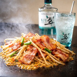 広島お好み焼き 弘々家 - 料理写真:シャキシャキ太もやしのもやしベーコン