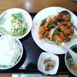 上海夢飯店 - 日替り定食（酢豚）