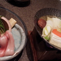 網元 別館 - 小鍋でしゃぶしゃぶのようですが身が死んでますね…