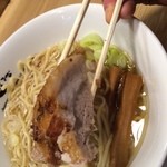 人類みな麺類 - 見て見てー！(≧▽≦)　この厚いバラチャーシュー！！