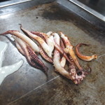 お好み焼き　だんく - げそ焼き