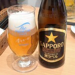 Niku Tare Ya Namba baru ten - 札幌黑标签瓶装啤酒