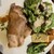 マルゴ - 料理写真:鶏もも肉のソテー、濃厚みかんのガストリックソース。グリーンサラダとお洒落なデリ付き。