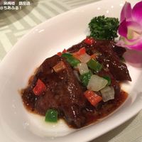 涵梅舫 銀座店 - 黒椒鹿肉　鹿肉黒胡椒炒め