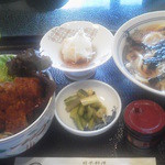 Washoku Iroha - 梅定食「小カツ丼・たぬきうどん」1,000円