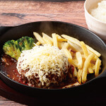 テキサスキングステーキ - チーズハンバーグ