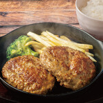 テキサスキングステーキ - ハンバーグ二個