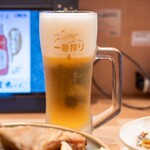 すし銚子丸 雅 - 2026.3 一番搾り生ビール（715円）