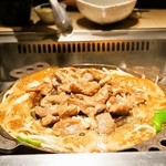 松尾ジンギスカン - 2014.11 お店推奨の焼き方