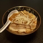 らあめん寸八 - 信州味噌らあめん(\1,050)　半麺(-\100)