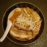 らあめん寸八 - 信州味噌らあめん(\1,050)　半麺(-\100)