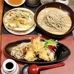 石臼挽き・手打ち そばの樹 - えびおろし・野菜天ざる