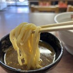 百年の時を越えて - 魚介醤油つけ麺、名古屋コーチン味玉入り
麺半玉追加