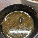 百年の時を越えて - 魚介醤油つけ麺、名古屋コーチン味玉入り
麺半玉追加
