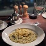 トラットリア グランボッカ - アワビのリゾット肝バターソース