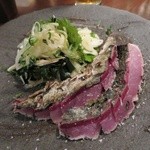 炭火焼 みや澤 - 藁焼き清水サバのタタキ