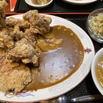 龍華 - 料理写真:唐揚げカレー