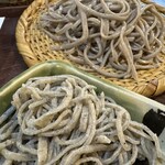 信玄 - 料理写真:石臼手引そばと田舎蕎麦
