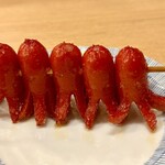 立呑み 晩杯屋 - 料理写真:ウインナーファイブ220円