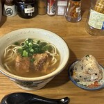 菊鶴そば - ソーキそば小とジューシーおにぎり