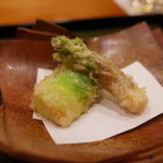 銀座おかもと - タラの芽の天ぷら 2015.2.x