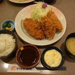 Tonkatsu Inaba Wakou - 牡蠣ロース定食　￥1450