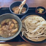 久兵衛屋 - 料理写真:肉つけ汁うどん・ミニ海老天丼(1,199円)