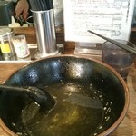 油そば専門店 ぶらぶら - 鶏スープ