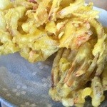 手打うどん 松屋 - 天婦羅 ゴボウ 玉ねぎ 各１まい70円
