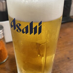 立ち飲み処 おおの屋 - 生ビール〜アサヒスーパードライ〜(516円)2杯目