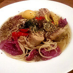 柊山ガーデン - チキンと季節野菜・レモンマスタードのペペロンチーノ