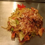 くれおーる 道頓堀店 - 厚切りベーコンとキノコの焼きそば～