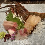 旅館 神仙 - 料理写真:伊勢海老　大分美人鰤　鯛