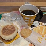 マクドナルド - 料理写真:朝マック・ソーセージマフィンセット