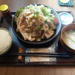 しょうが焼き 花緑青 - 
