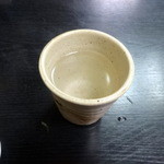 うなぎ赤垣 - 紅はるかお湯割り520円+税