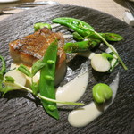 eclat - クロムツソテー　カラスミと蕪のソース