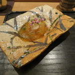 虎白 - お造り：かわはぎ 肝和え