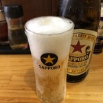 魂の中華そば - サッポロラガー（500ml）700円