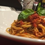 フレッシュバジルのポモドリーノ  スパゲティーニ