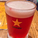 ハルコロ - ハスカップ生ビール、赤い