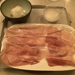 リストランテ ハナタニ - 23ヶ月熟成の生ハムを用いたハナタニさんでは超名物なペルシュウ定食！！