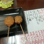 大衆すし食堂 - ダチョウ串カツ