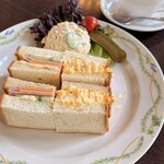 カフェ フロインドリーブ - モーニングサンドイッチ