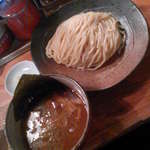 つけ麺屋 やすべえ - つけ麺（中盛・つぶし生にんにく）７６０円(2015.2.11)